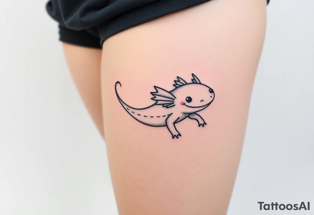 axolotl tattoo idea