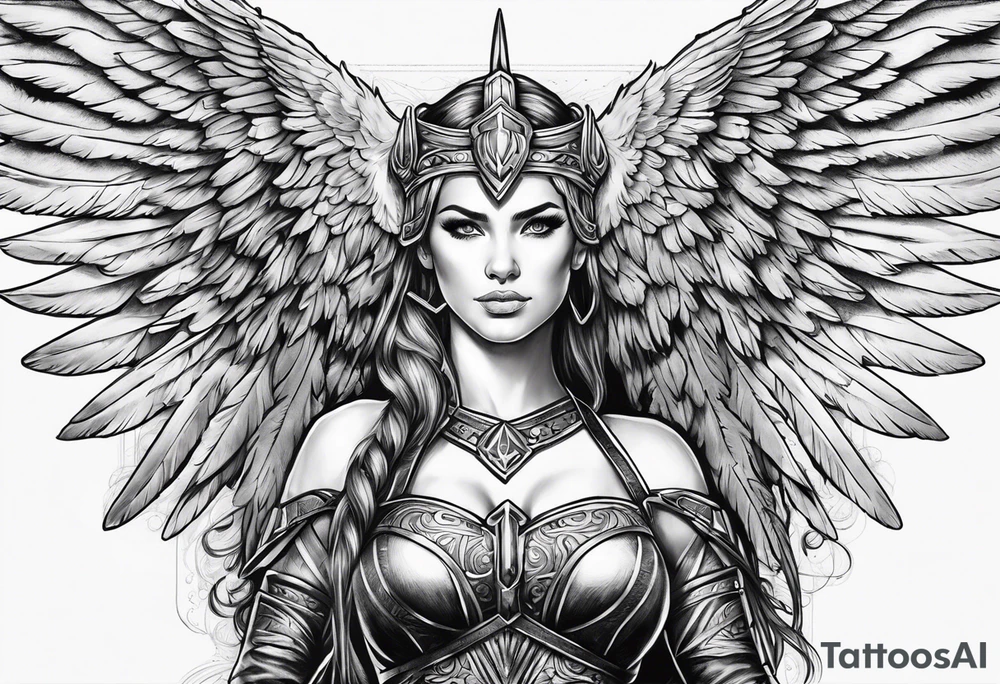 valkyrie wings tattoo idea