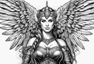 valkyrie wings tattoo idea