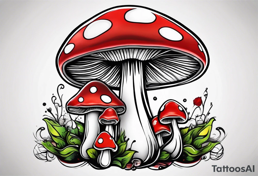 Mushroom dawg tattoo idea