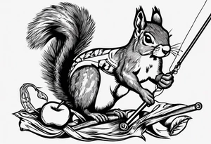 Fishing pole
"1946"
Apple fritter
Squirrel
Canadian flag tattoo idea