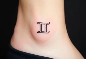 Cool gemini sign tattoo idea