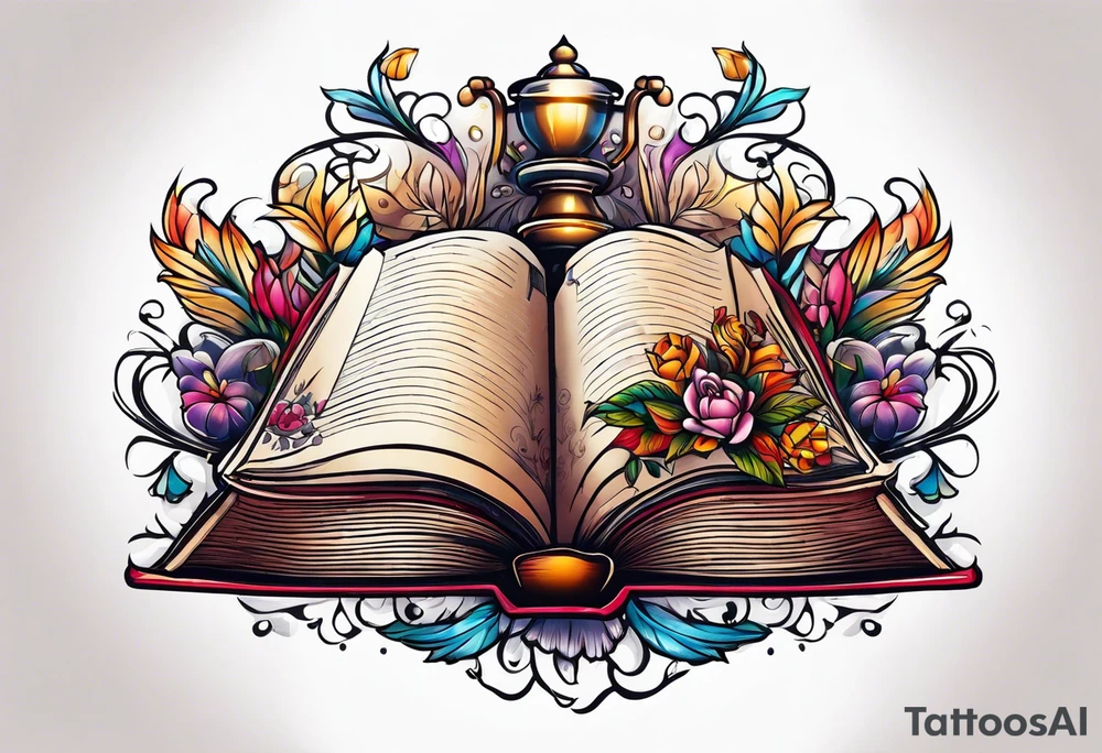 open book tattoo idea
