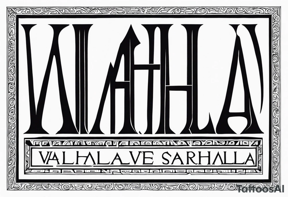 Valhalla 
 steps tattoo idea