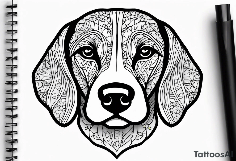 beagle tattoo idea