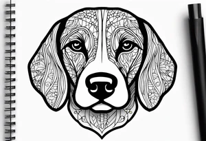 beagle tattoo idea
