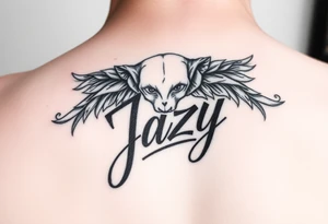 remembrance of a deceased bestfriend with the name Jazy incorporated tattoo idea