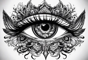 blooding eyes tattoo idea