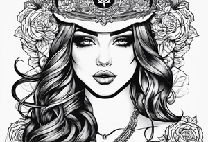 Shadows being sewn together tattoo idea