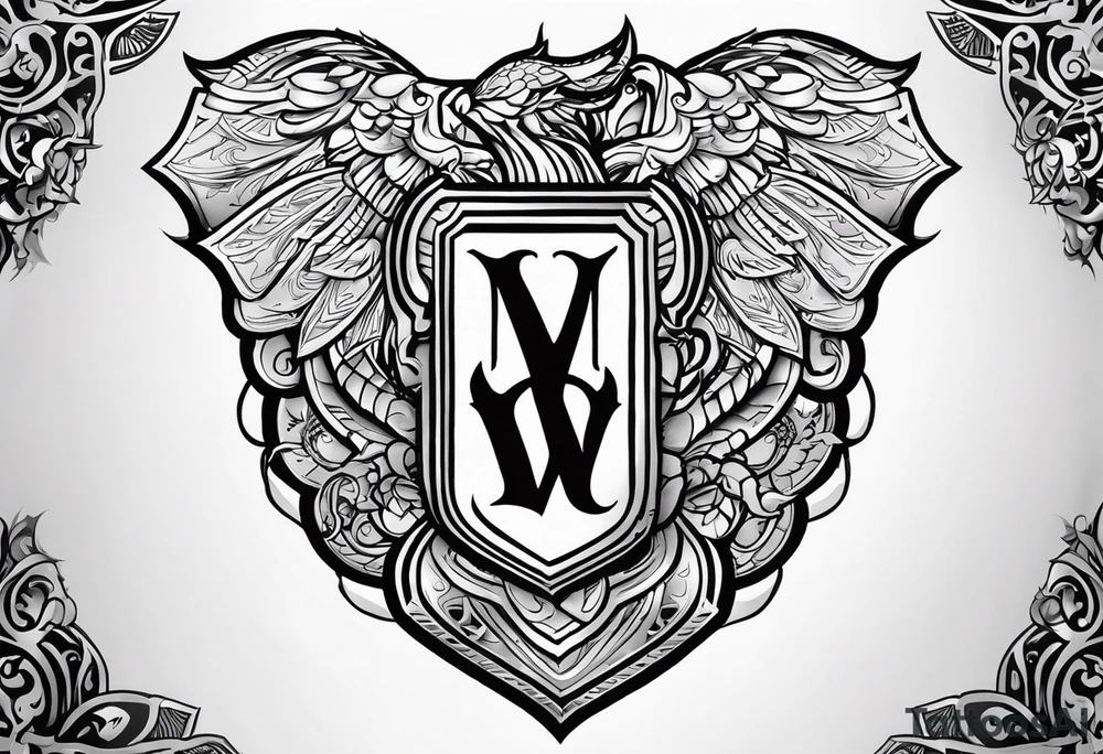 Valhalla steps shield tattoo idea