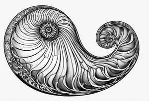 nautilus shell tattoo idea