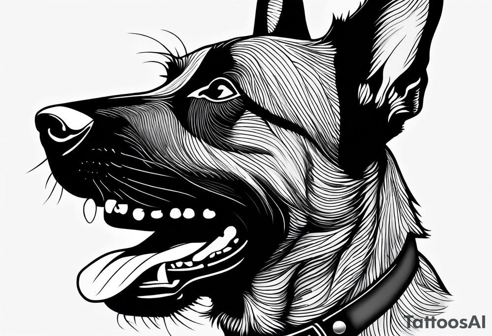 Belgian Malinois dog  sailor Joe tattoo idea