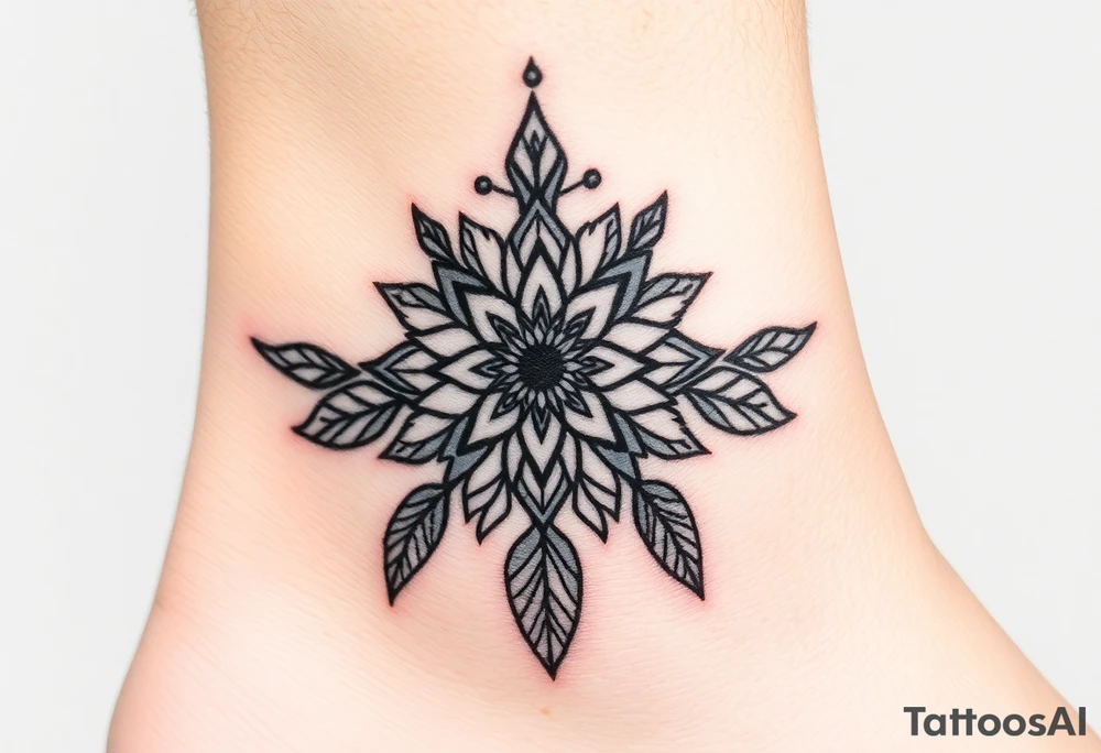 spiritual feathers ornamental mandala shaman tattoo idea