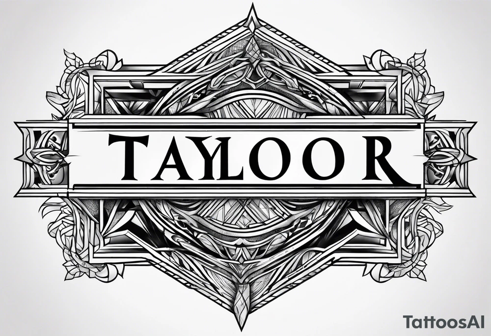 Taylor last name tattoo idea