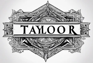 Taylor last name tattoo idea