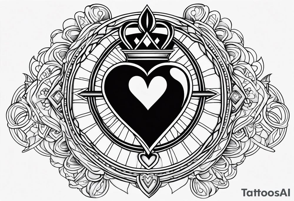 sacred heart tattoo idea