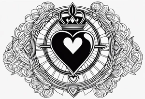 sacred heart tattoo idea