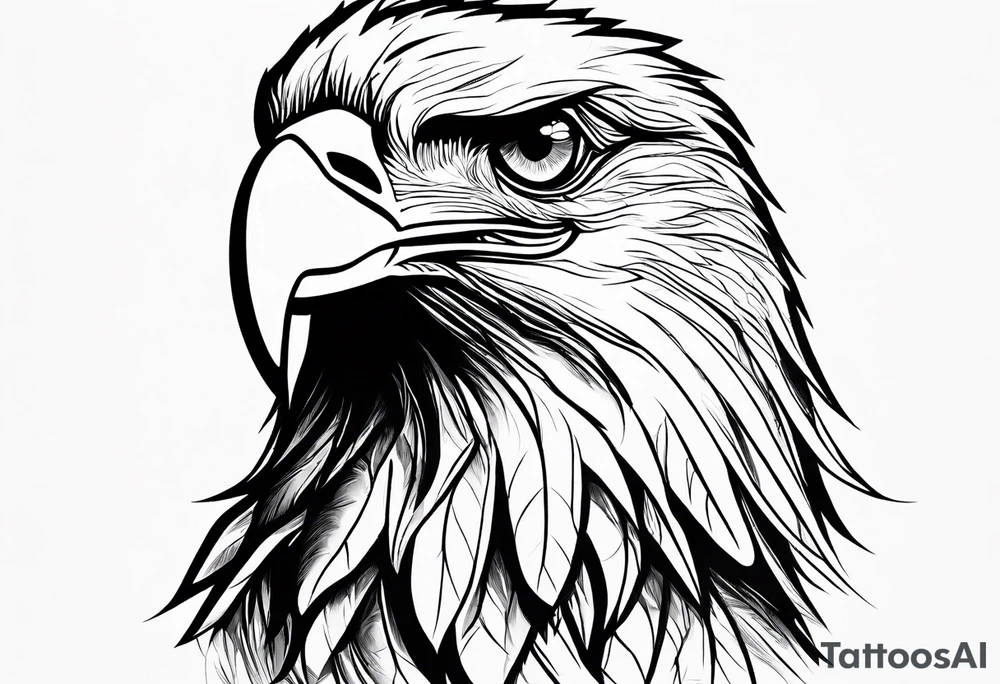 Jesus, looking at me (I am an eagle) and the holy spririt. tattoo idea