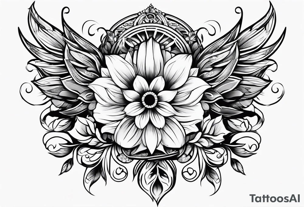 open scroll tattoo idea