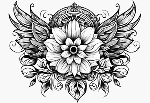 open scroll tattoo idea