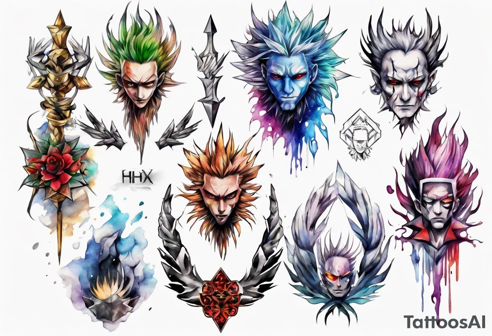 hxh full arms tattoo idea