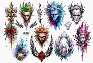 hxh full arms tattoo idea