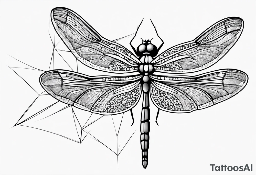 dragonfly simplistic tattoo idea