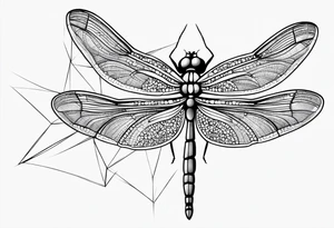 dragonfly simplistic tattoo idea