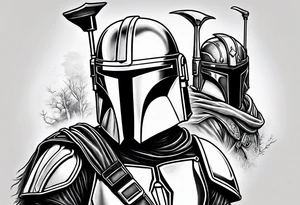 Mandolorian hunting tattoo idea