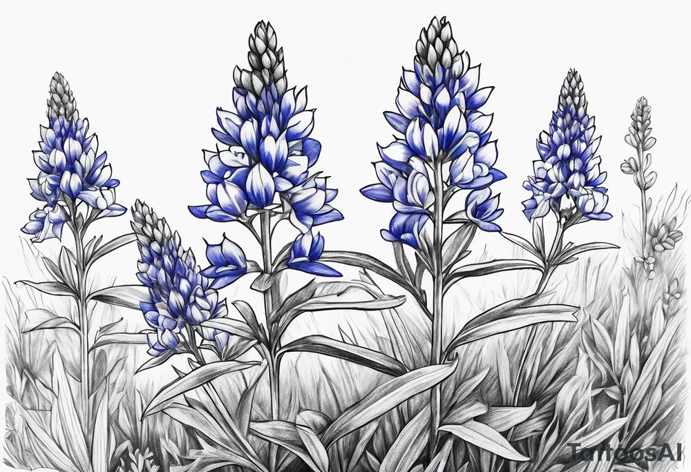 Bluebonnets tattoo idea