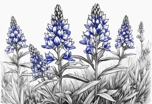 Bluebonnets tattoo idea