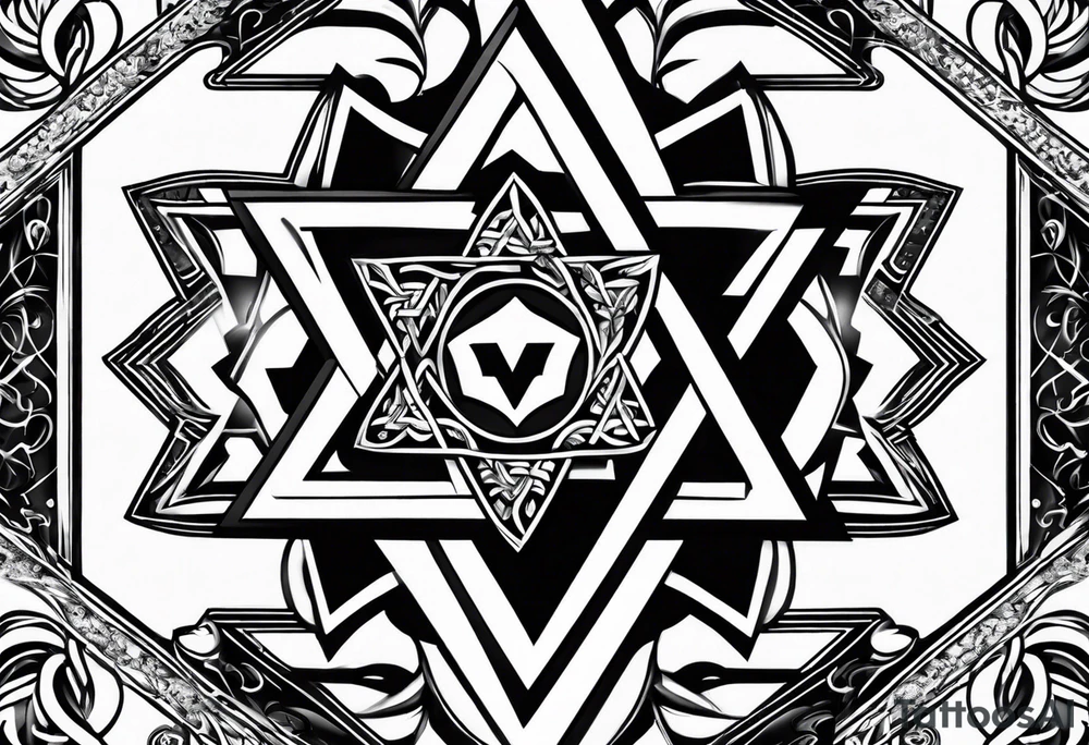 star of david tattoo idea
