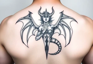 Devil protecting lillith tattoo idea