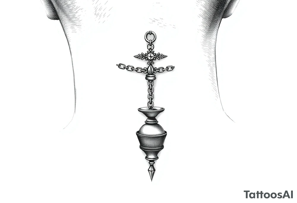 Traditional Russian orthodox censer chains tattoo idea