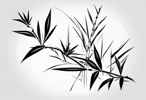 Bamboo Strength tattoo idea