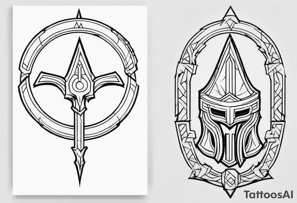 Ancient spartan symbol tattoo tattoo idea