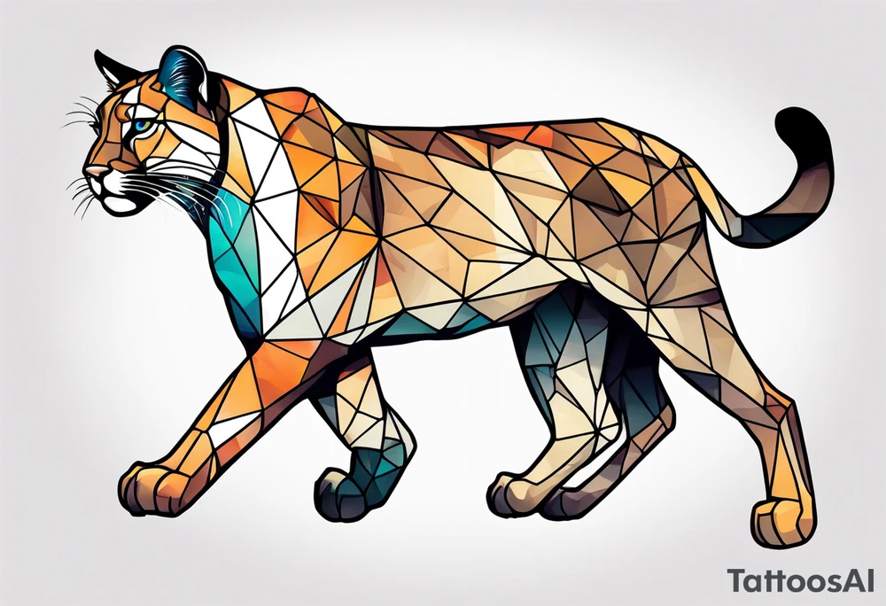 puma stalking tattoo idea