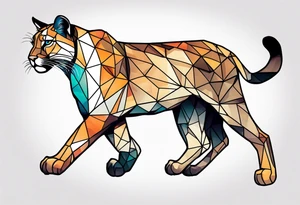 puma stalking tattoo idea