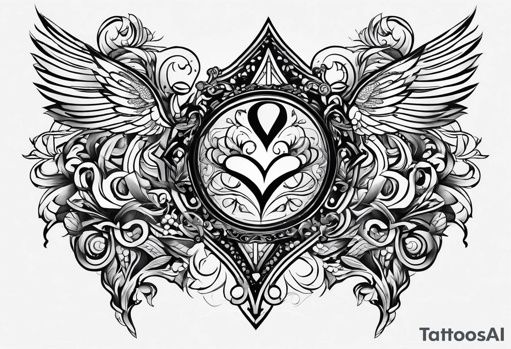 Simple matching symbols couples love trust commitment tattoo idea Simple matching symbols couples love trust commitment tattoo idea