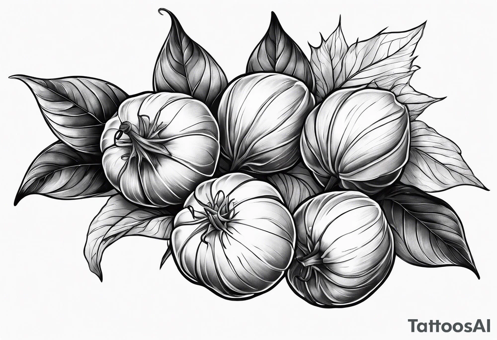 Physalis full arm tattoo idea