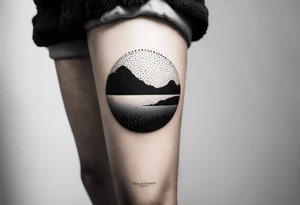 Venezuelan north coast silhouette tattoo idea