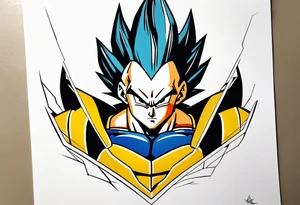 vegeta tattoo idea