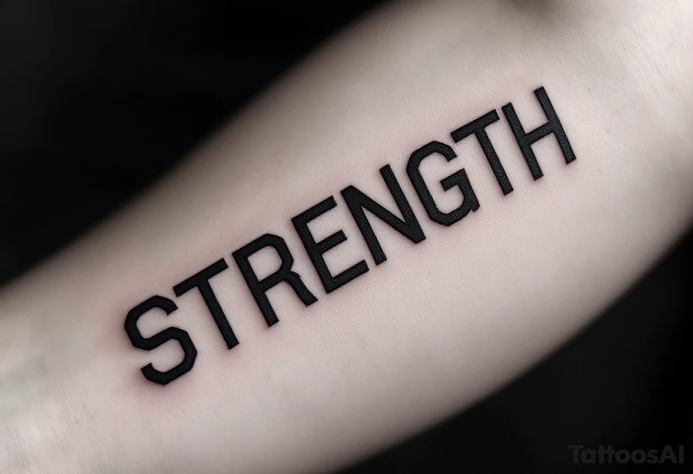 STRENGTH tattoo idea