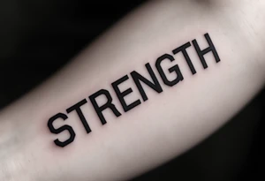 STRENGTH tattoo idea