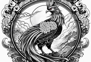 Japanese phoenix tattoo idea