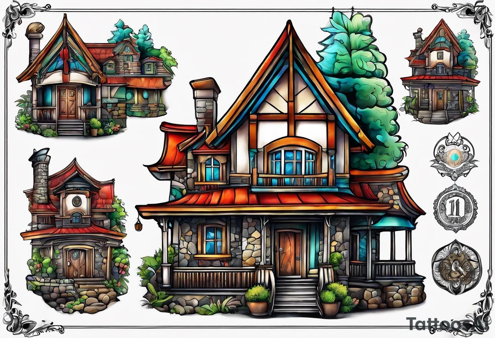 House tattoo idea