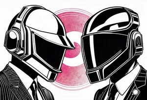 daft punk ying yang tattoo idea