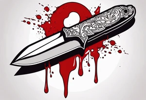 Bloody scalpel tattoo idea