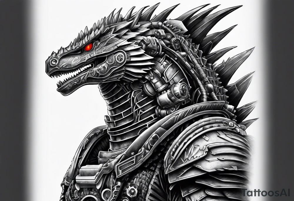 Mechagodzilla tattoo idea