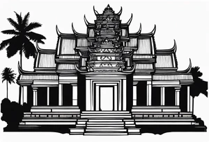 Angkor watt temple tattoo idea